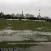 A picture of the Wivenhoe pitch, taken first thing on Monday morning Picture: Wivenhoe Town FC