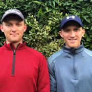 Double delight - Matt (left) and Thomas Durrell who won the Curtis Cup at Colchester Golf Club