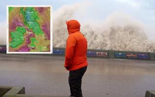 Storm Franklin UK tracker: How long will Storm Franklin last? (PA/Windy)