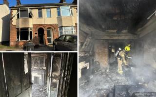 Devastating - the fire rendered a Colchester family homeless