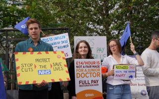 On strike - junior doctors have walked out in the longest strike in NHS history