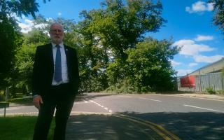 Safety fears - Concerned - Martyn Warnes at the collision point in Berechurch Road