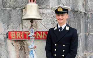 On the crest of a wave - Midshipman Luke Orrin