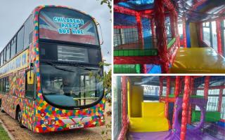 Incredible - the bus has been converted into a soft play centre