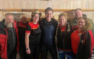 Visit - James Cracknell stopped by a rowing club in Rowhedge