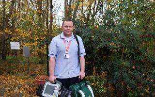 Scott O'Rourke is one of the EEAST paramedics working in St Helena Hospice