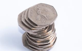 A 50p coin has sold for 5,000 times its value