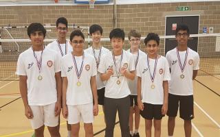 County pride - Colchester Royal Grammar School's badminton players who were crowned Essex champions