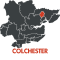 Gazette: colchester map terracotta