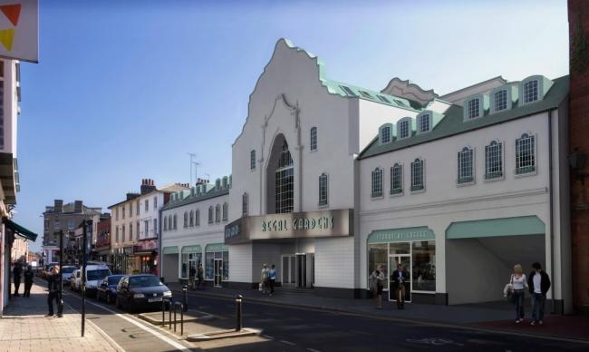CGI - how the front of the old Odeon cinema could look