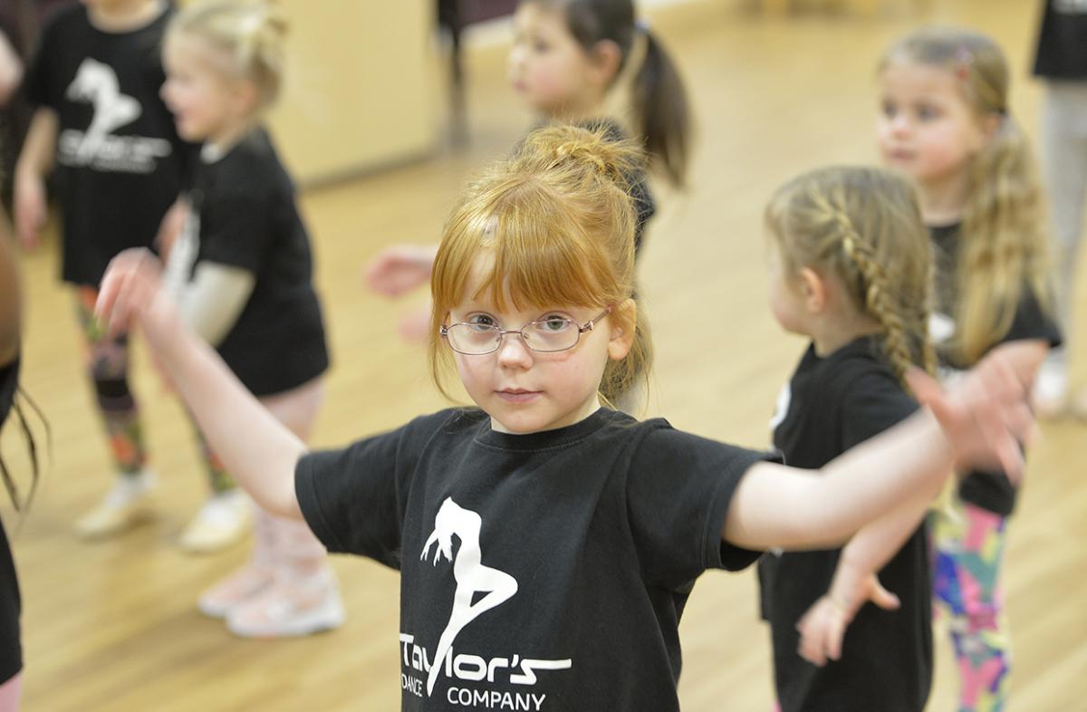 India-Lillie Smith, four, is stretching for the stars
