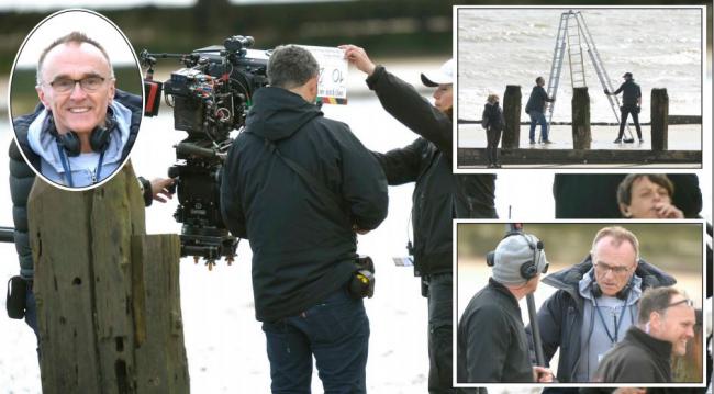 Filming - the crew were filming on north Essex coast