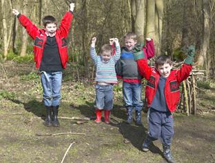 Fun: Children at a recent family day at Pits Wood