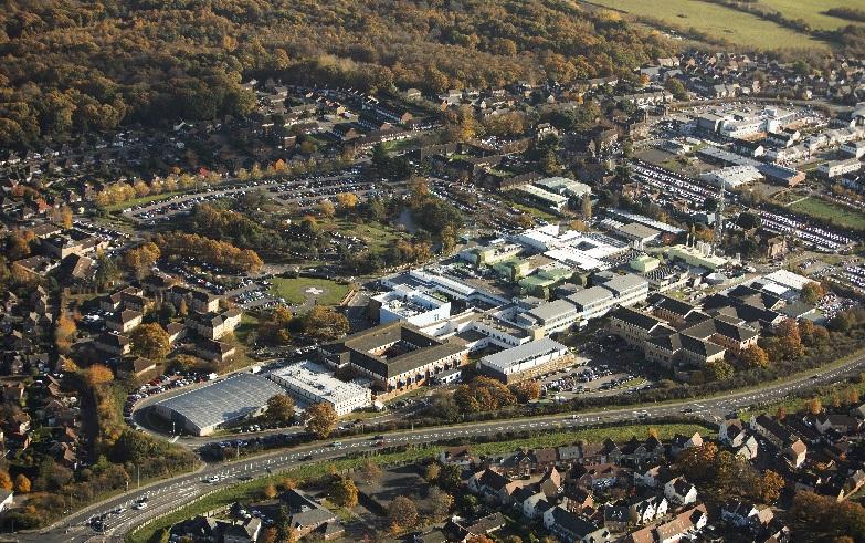 Northern Approach and Colchester Hospital aerials