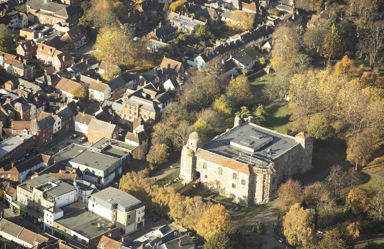 Colchester town centre and Leisure World aerials