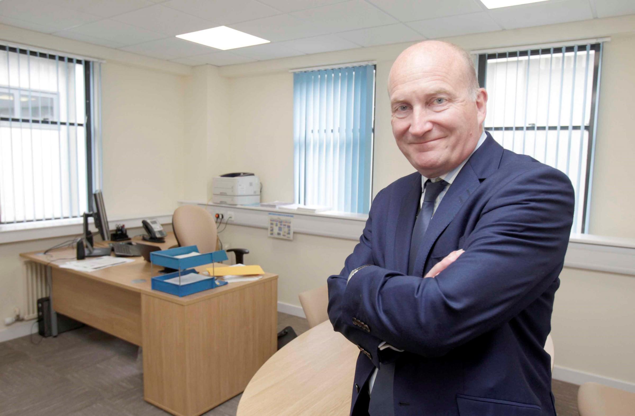 New Chief Executive Nick Hulme, at Colchester General Hospital..